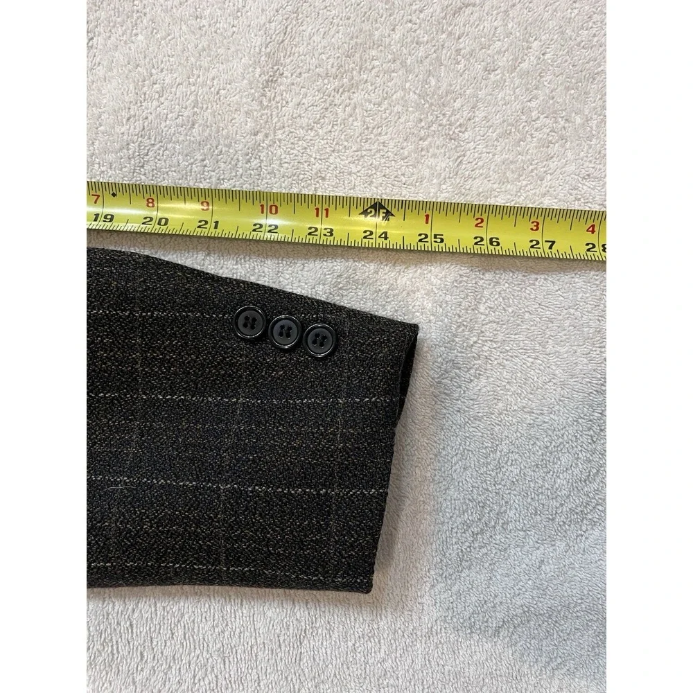 Vinceli Windsor Italian Lambswool 44R‎ Sport Coat Blazer Prince Of Wales Check
